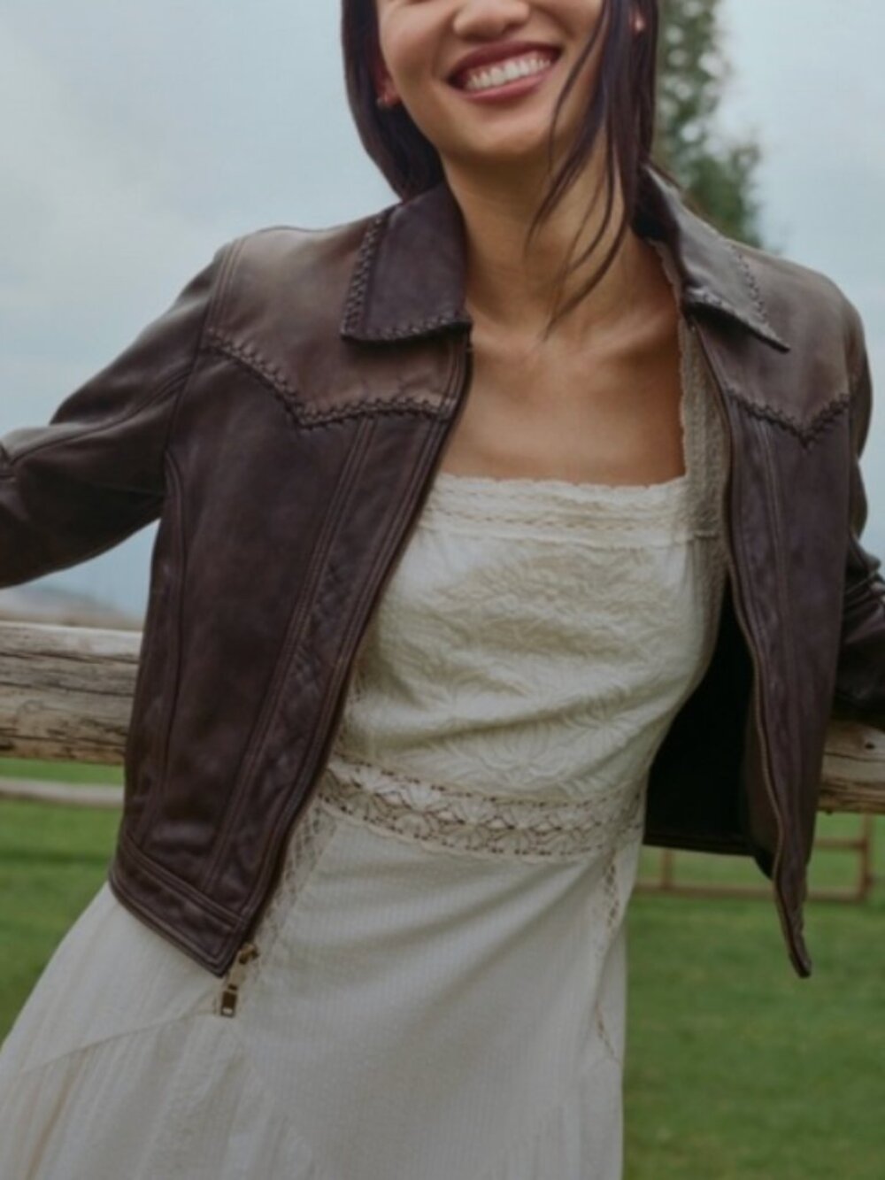 Abercrombie x Kemo Sabe - Western Genuine Leather Jacket - SMALL